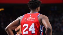 Joel Embiid Scores 24 Wearing Uniform No. 24 for Kobe in Sixers' Win –  NBC10 Philadelphia