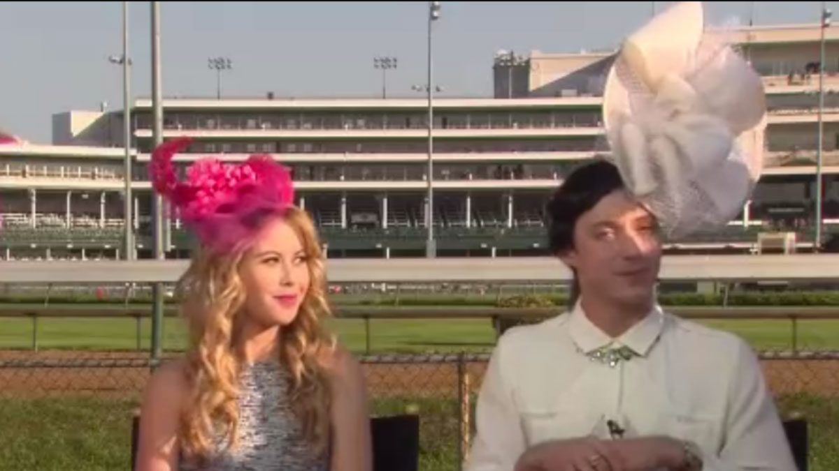Johnny Weir Rocks AttentionGrabbing Kentucky Derby Hat on “Today