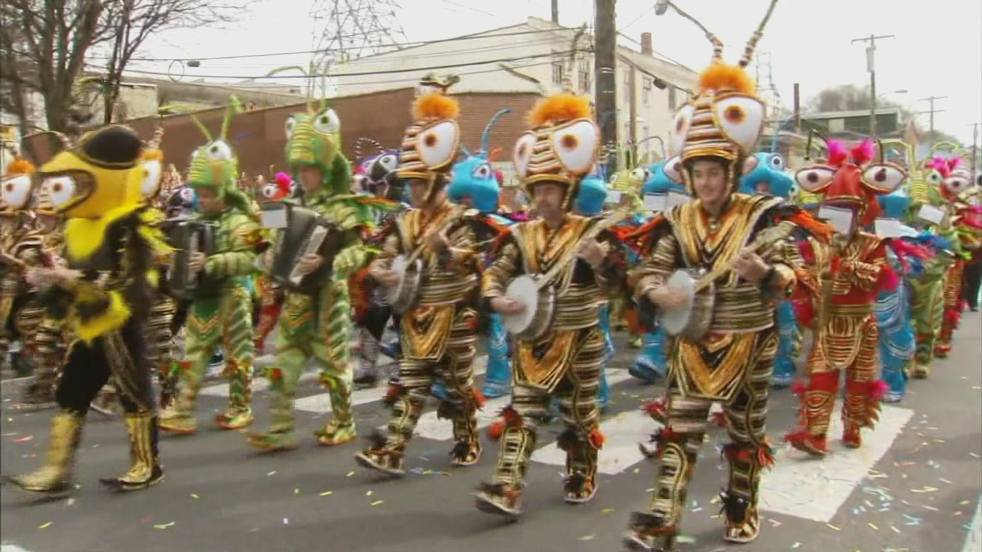 Jason Kelce joins Mummers for Mardi Gras Parade in Manayunk: Photos 