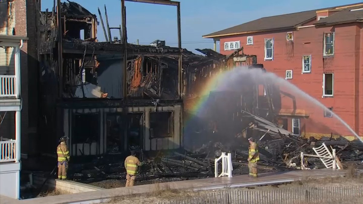 Fire Tears Through Beachfront Ocean City, New Jersey, Shore Homes