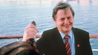 Portrait dated of the eighties of Swedish Prime Minister Olof Palme in Stockholm. Olof Palme was killed Feb. 28, 1986, by a lone gunner in central Stockholm.