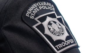 A photo shows the patch from a Pennsylvania State Police trooper.