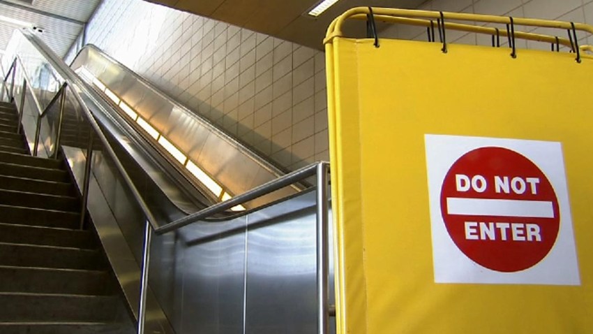 PATCO escalators broken