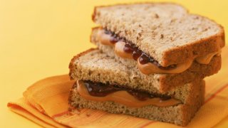 Peanut butter and jelly sandwich