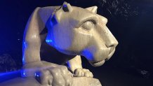 Penn State Nittany Lion Shrine Vandalism Side