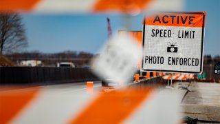 Work zone speed enforcement zone