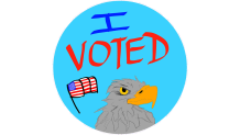Sticker Finalista I Voted