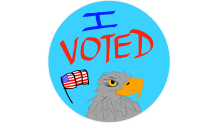 Sticker Finalista I Voted