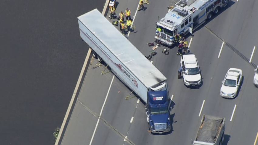 Route 42 Big Rig Crash Overpass