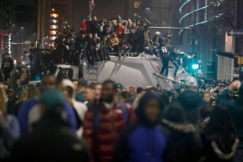 Philly Fanatics: Eagles faithful take to the streets after 1st Super Bowl  win - ABC News