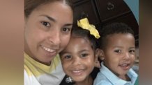 Ruth Reyes and her two children.