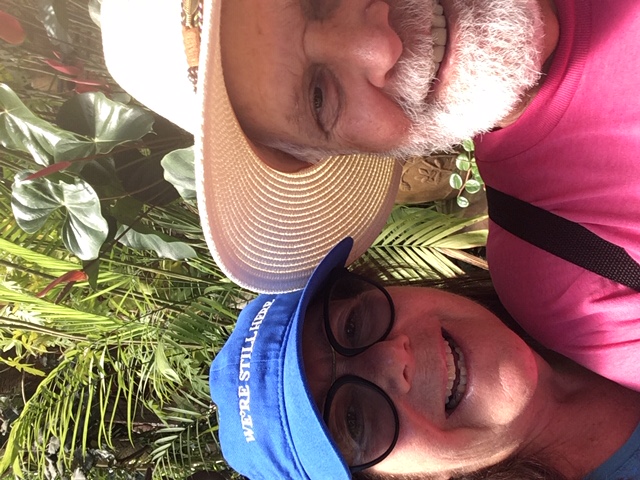 A man and woman on vacation