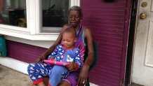 USE Thelma Brown hit run victim sits with grandson King