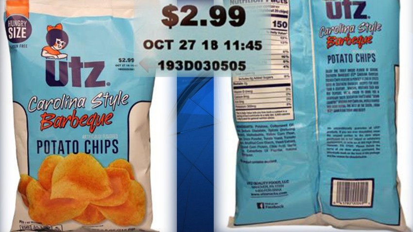 Utz bbq chip recall