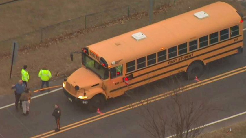 Voorhees Bus stop Student STruck