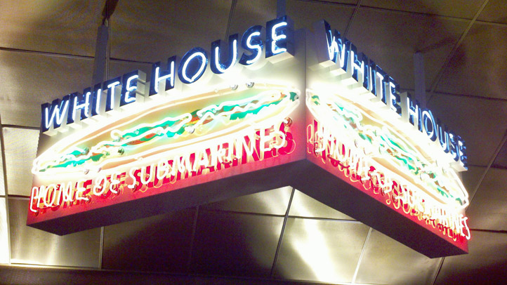 White House Subs Neon Sign
