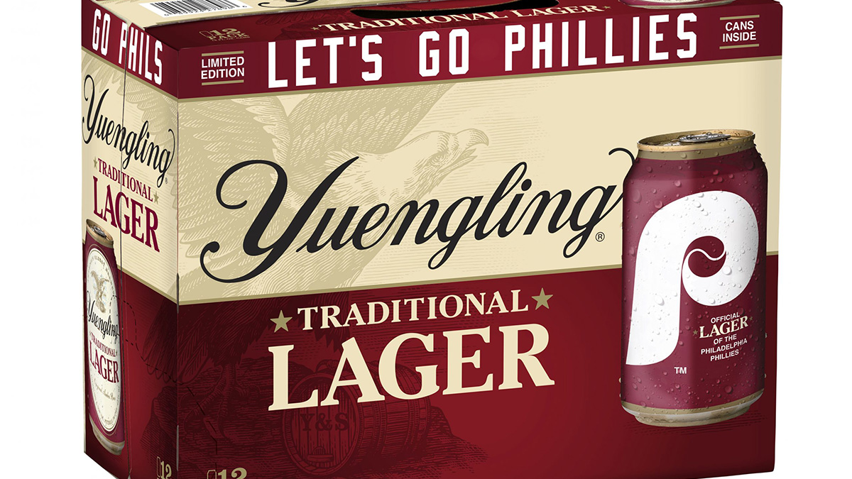 Pennsylvania’s Yuengling Partners With Phillies, Unveils Retro Beer Can