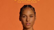 A flyer for the Alicia Keys concert at The Met on August 9th.