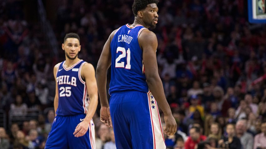 Shaq Compares Embiid Simmons Duo To A Young Penny Shaq Calls