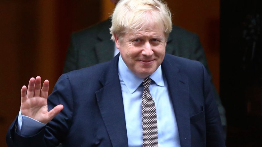 In this file photo, Britain's Prime Minister Boris Johnson leaves 10 Downing Street, on his way to parliament in London, Thursday October 24, 2019.