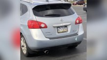A Nissan Rogue is shown in a security photo.