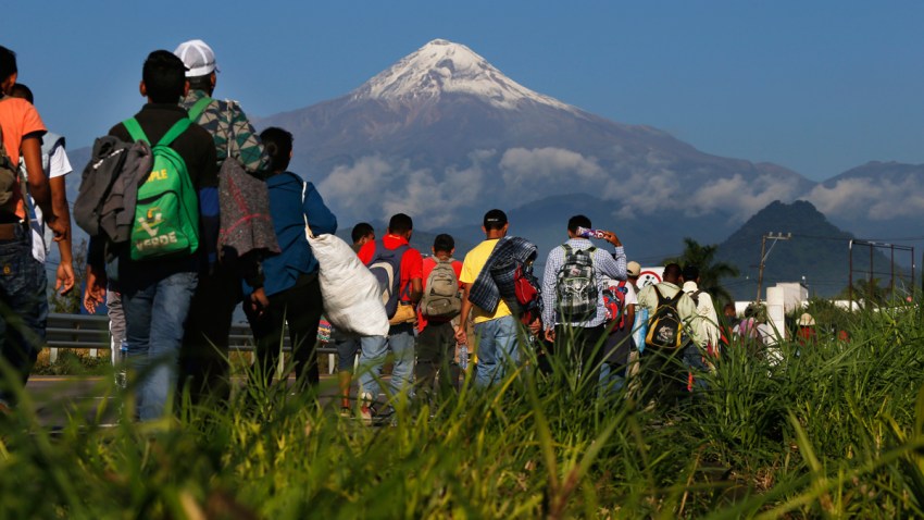 APTOPIX Central America Migrant Caravan