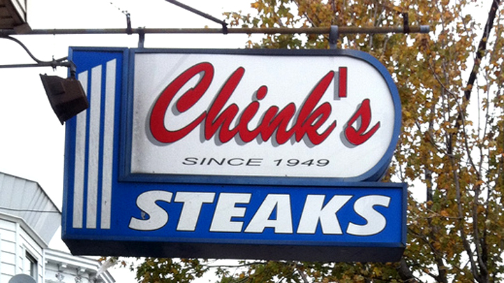 chinks steaks cheesesteak sign