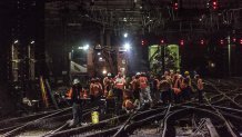crews repair tracks derailment