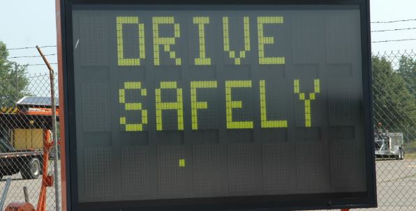 drive safety portable street sign