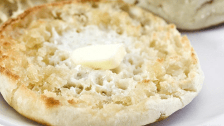 english muffin PBJ