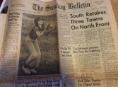 front page newspaper clipping joanne glusman