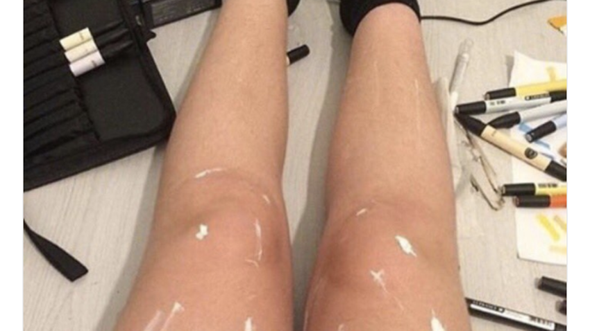 painted legs