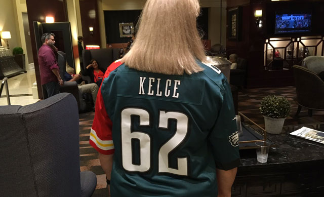 kelce eagles shirt