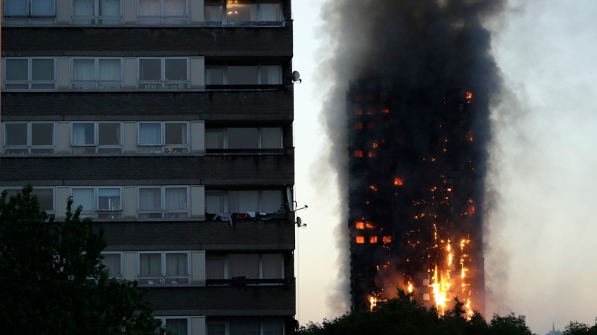 London Fire: Baby Dropped, Caught as High-Rise Burns ...