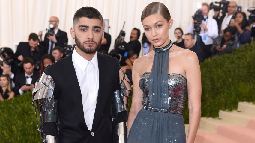 In this file photo, Gigi Hadid and Zayn Malik arrive for the "Manus x Machina: Fashion In An Age Of Technology" Costume Institute Gala at Metropolitan Museum of Art on May 2, 2016 in New York City.