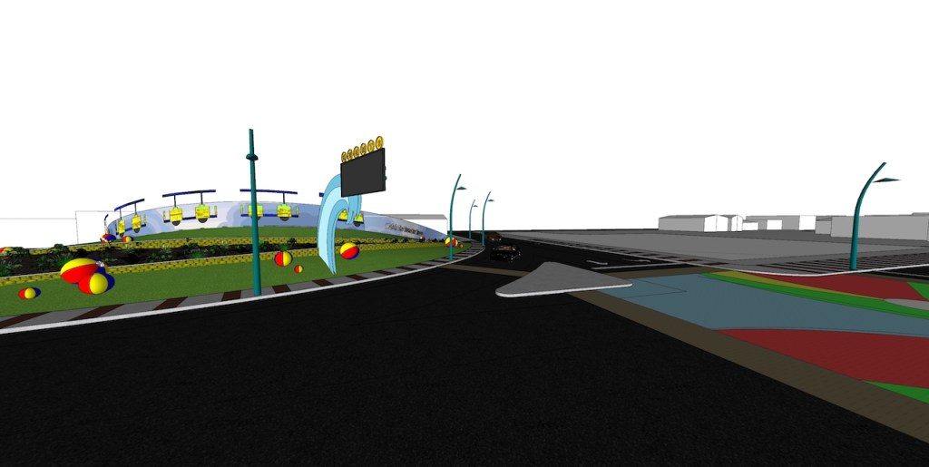 A mock up of the new design for Rio Grand Ave in Wildwood, New Jersey.