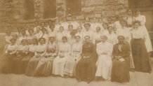 Attendees seen at the first convention of the National Association of Colored Graduate Nurses, Boston, 1909.