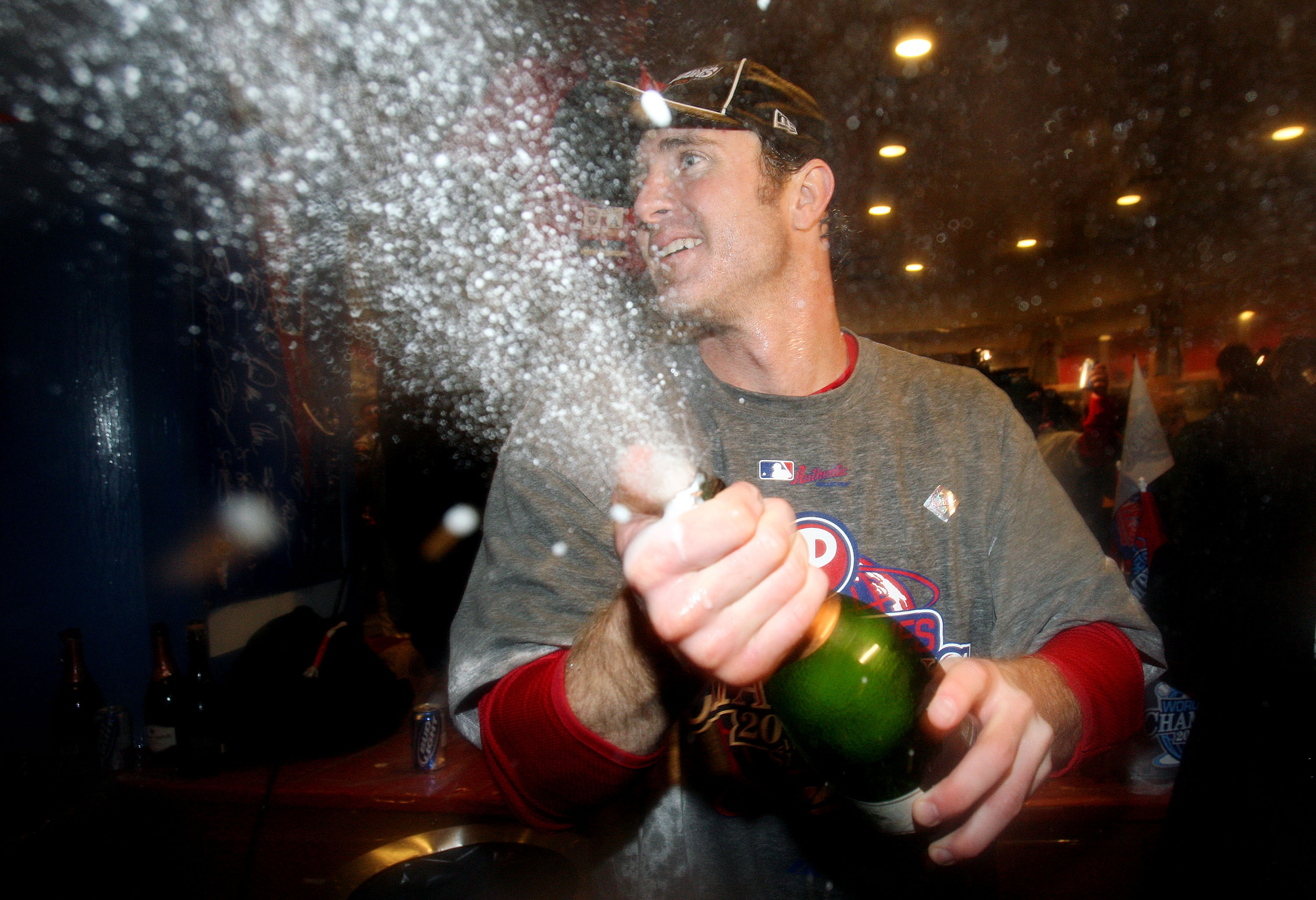 Philadelphia Phillies Celebrate Win with Wild Celebration — See