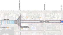 A site map of Rio Grand Avenue construction plans