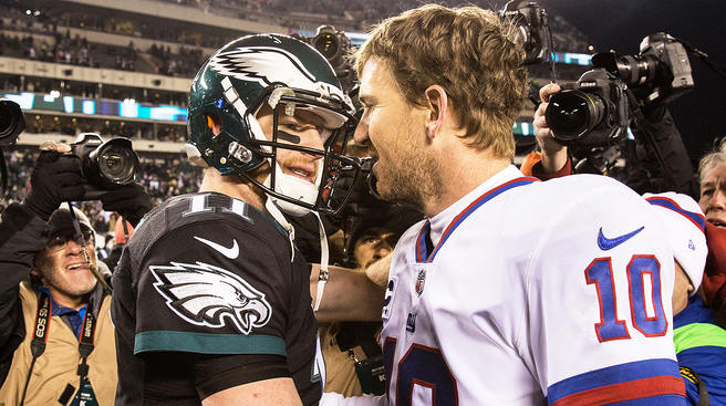 Carson Wentz and Eli Manning