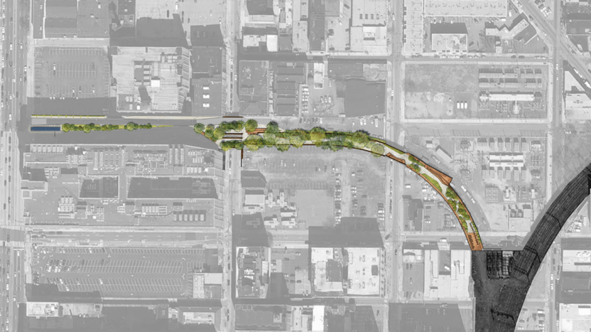 viaduct rail park construction