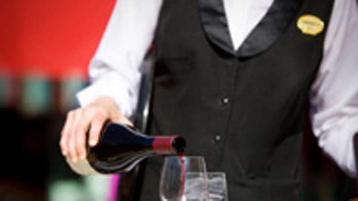 waiter wine bottle