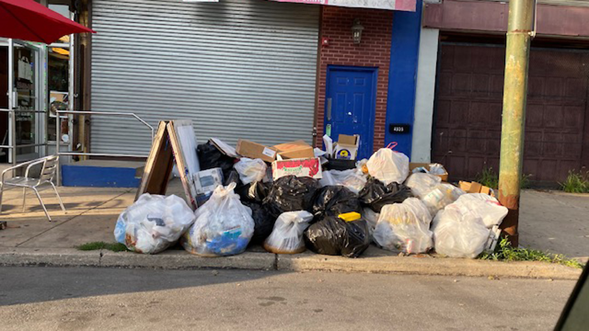 Sick Workers, People Staying Home Cause Trash to Pile Up in Philly