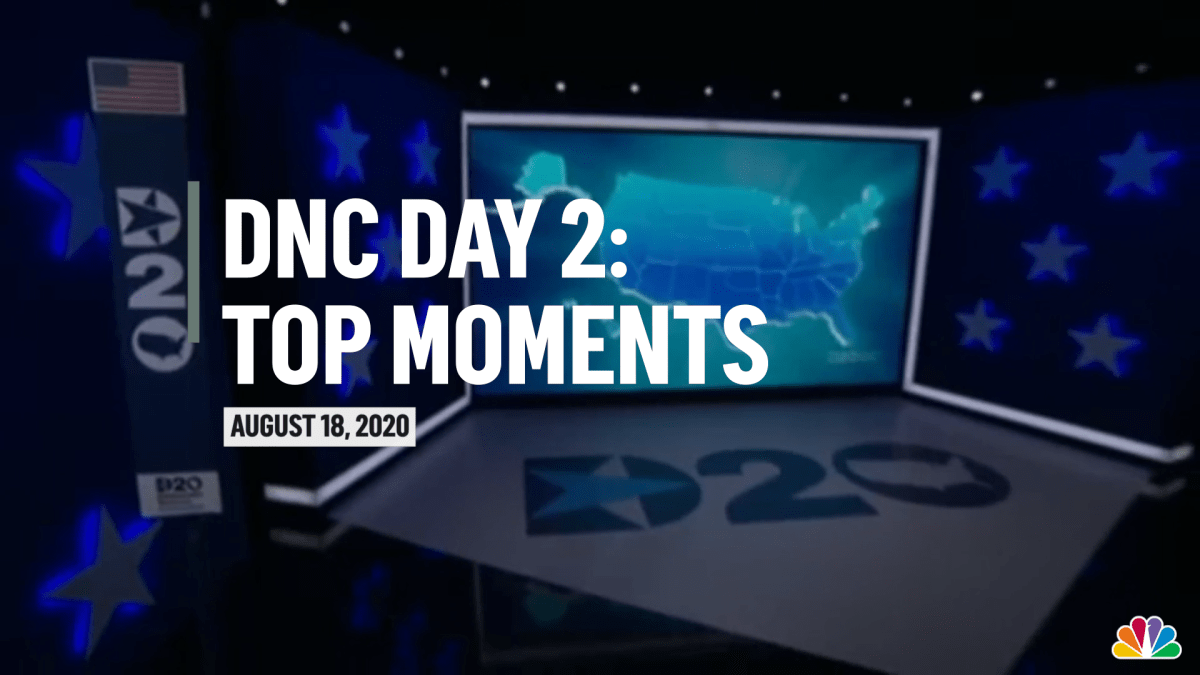 Top Moments 2020 Democratic National Convention Day 2 NBC10 Philadelphia