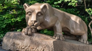 Penn State Nittany Lion statue