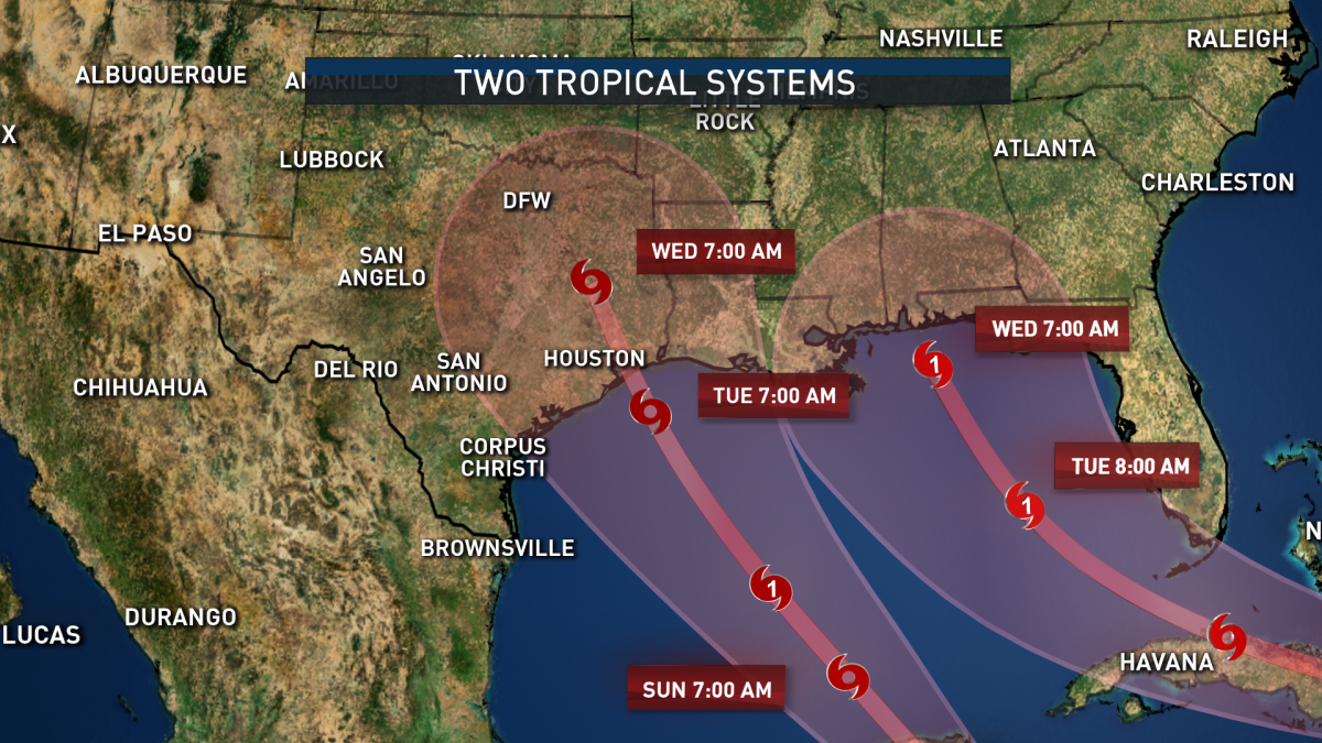 2 Storms Pose Possible Double Threat to US Gulf Coast NBC10 Philadelphia