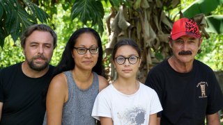 A group who have been stranded in Tahiti