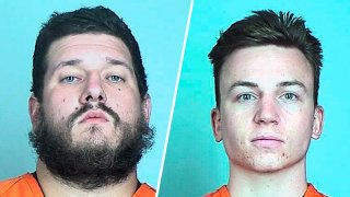 Michael Robert Solomon (left) and Benjamin Ryan Teeter (right). Solomon and Benjamin Ryan Teeter, who prosecutors say are members of an anti-government extremist group, toted guns on Minneapolis streets during unrest following the death of George Floyd and spoke about shooting police, blowing up a courthouse and killing politicians, have been charged with federal terrorism counts.