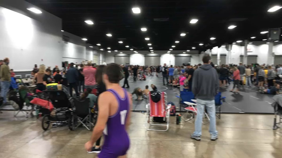 Massive Crowd Attends Indoor Wrestling Tournament With No Social 