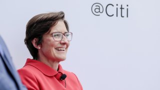 Jane Fraser, chief executive officer for Latin American at Citigroup Inc., smiles during the Milken Institute Global Conference in Beverly Hills, California, U.S., on Monday, April 29, 2019. The conference brings together leaders in business, government, technology, philanthropy, academia, and the media to discuss actionable and collaborative solutions to some of the most important questions of our time.